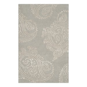 Safavieh Bella 2'-6&quot x 4'-0&quot Wool Hand Tufted Rug in Silver / Beige