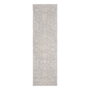 Safavieh Bella 2'-3&quot x 6'-0&quot Wool Hand Tufted Rug in Gray / Silver