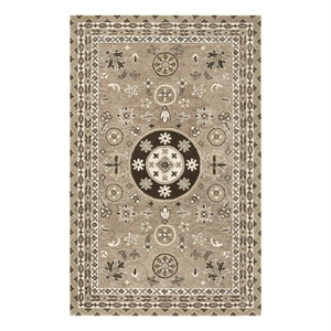 Safavieh Bella 5'-0&quot x 8'-0&quot Wool Hand Tufted Rug in Taupe / Light Gray