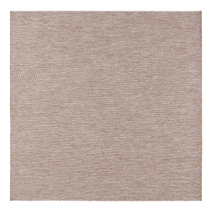 Safavieh Beach House 6'-7&quot x 6'-7&quot Polyester Power Loomed Rug in Beige
