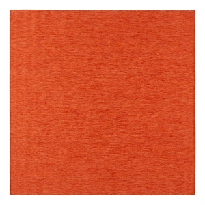 Safavieh Beach House 6'-7&quot x 6'-7&quot Polyester Power Loomed Rug in Orange