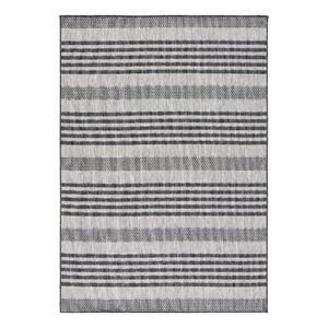 Safavieh Beach House 4'-0&quot x 6'-0&quot Polyester Power Loomed Rug in Gray / Charcoal