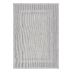 Safavieh Beach House 8'-0&quot x 10'-0&quot Polyester Power Loomed Rug in Gray /Charcoal
