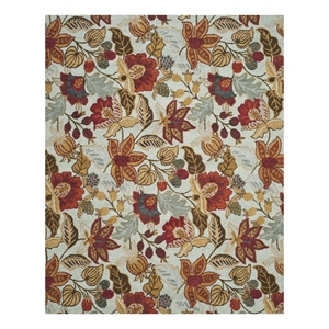 Safavieh Blossom 8'-0&quot x 10'-0&quot Wool Hand Hooked Rug in Blue / Multi-Color