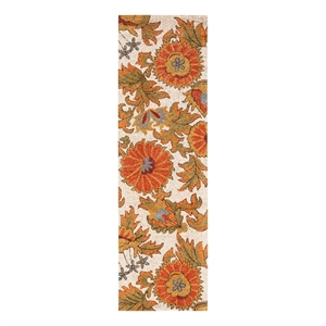 Safavieh Blossom 2'-3&quot x 11'-0&quot Wool Hand Hooked Rug in Ivory / Multi-Color