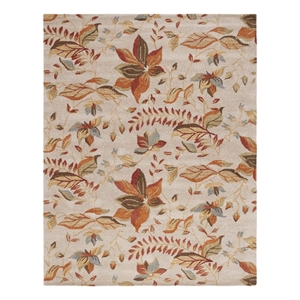 Safavieh Blossom 8'-0&quot x 10'-0&quot Wool Hand Hooked Rug in Beige / Multi-Color