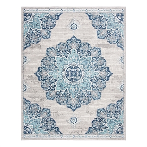 Safavieh Brentwood 10'-0&quot x 13'-0&quot Jute Power Loomed Rug in Navy / Light Gray