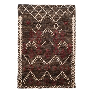 Safavieh Bohemian4'-0&quotx6'-0&quotJute and Cotton Hand Knotted Rug inBrown/Multi-Color