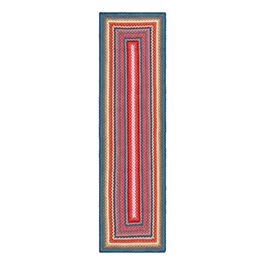 Safavieh Braided 2'-3&quot x 8'-0&quot Hand Woven Rug in Multi-Color