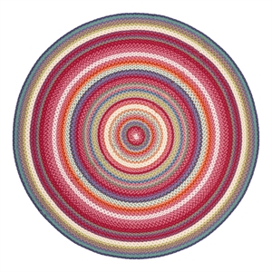 Safavieh Braided 3'-0&quot x 3'-0&quot Hand Woven Rug in Multi-Color