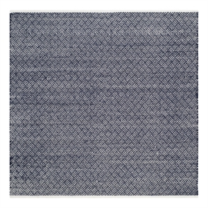 Safavieh Boston 8'-0&quot x 8'-0&quot Cotton Flat Weave Rug in Navy