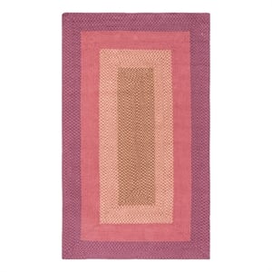 Safavieh Braided 5'-0&quot x 8'-0&quot Cotton Hand Woven Rug in Multi-Color