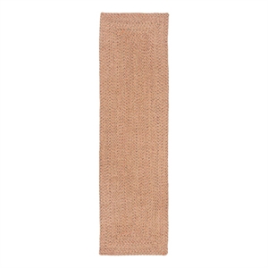Safavieh Braided 2'-3&quot x 8'-0&quot Cotton Hand Woven Rug in Multi-Color