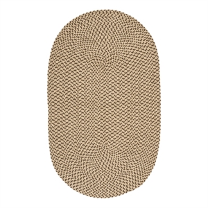 Safavieh Braided 3'-0&quot x 5'-0&quot Cotton Hand Woven Rug in Beige / Brown