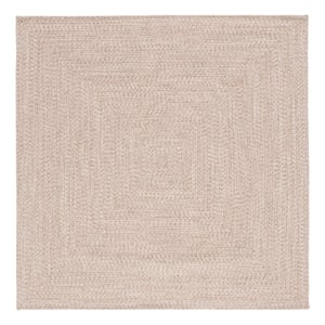 Safavieh Braided 8'-0&quot x 8'-0&quot Hand Woven Rug in Natural
