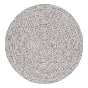 Safavieh Braided 8'-0&quot x 8'-0&quot Hand Woven Rug in Gray / Ivory