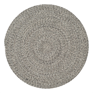 Safavieh Braided 3'-0&quot x 3'-0&quot Cotton Hand Woven Rug in Ivory / Gray