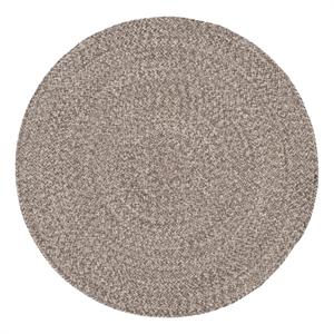 Safavieh Braided 3'-0&quot x 3'-0&quot Cotton Hand Woven Rug in Ivory / Beige