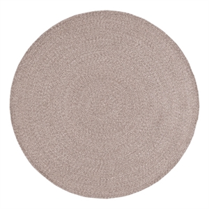 Safavieh Braided 6'-0&quot x 6'-0&quot Cotton Hand Woven Rug in Ivory / Beige