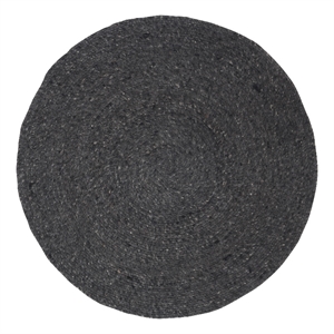 Safavieh Braided 3'-0&quot x 3'-0&quot Wool and Cotton Hand Woven Rug in Black