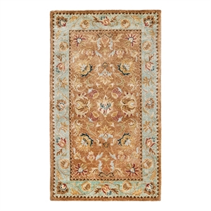 Safavieh Bergama 3'-0&quot x 5'-0&quot Wool Hand Tufted Rug in Brown / Blue