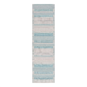 Safavieh Cabo 2'-3&quot x 8'-0&quot Polyester and Cotton Flatweave Rug in Beige / Green