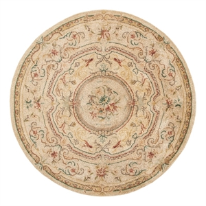Safavieh Bergama 6'-0&quot x 6'-0&quot Wool Hand Tufted Rug in Gold / Beige