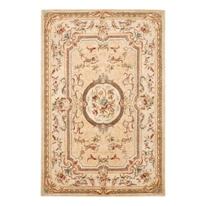Safavieh Bergama 8'-0&quot x 10'-0&quot Wool Hand Tufted Rug in Gold / Beige