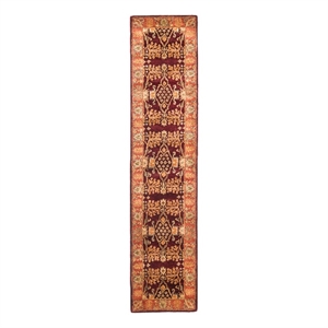 Safavieh Bergama 2'-3&quot x 10'-0&quot Wool Hand Tufted Rug in Red / Rust