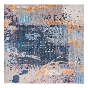 Safavieh Bristol 7'-0&quot x 7'-0&quot Polyester Power Loomed Rug in Multi-Color