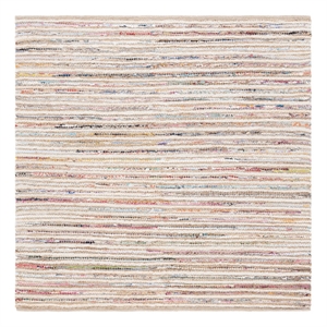 Safavieh Cape Cod 6'-0&quot x 6'-0&quot Jute and Canvas Hand Woven Rug in Natural / Rust