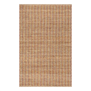 Safavieh Cape Cod 5'-0&quot x 8'-0&quot Jute and Cotton Hand Woven Rug in Beige / Rust