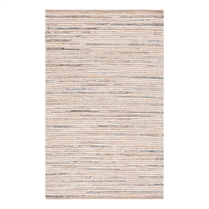Safavieh Cape Cod3'-0&quotx5'-0&quotJute and Canvas Hand Woven Rug in Natural/Light Blue