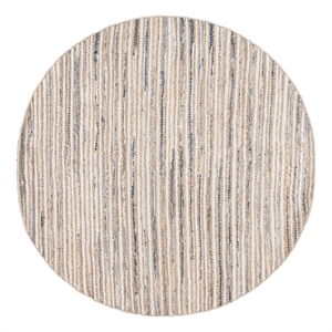 Safavieh Cape Cod6'-0&quotx6'-0&quotJute and Canvas Hand Woven Rug in Natural/Light Blue