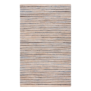 Safavieh Cape Cod 4'-0&quot x 6'-0&quot Jute and Canvas Hand Woven Rug in Natural / Blue