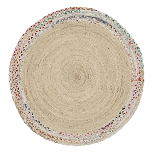 Safavieh Cape Cod 3'-0&quotx3'-0&quotJute and Cotton Hand Woven Rug in Ivory/ Beige