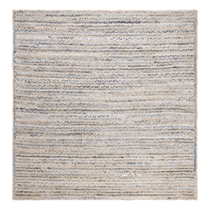 Safavieh Cape Cod 6'-0&quot x 6'-0&quot Jute Hand Woven Rug in Natural / Blue