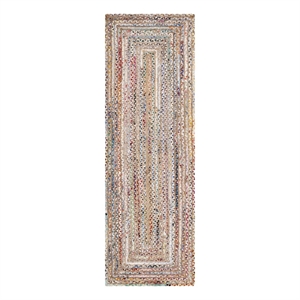 Safavieh Cape Cod 2'-3&quot x 10'-0&quot Jute Hand Woven Rug in Beige / Multi-Color