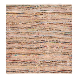 Safavieh Cape Cod 6'-0&quot x 6'-0&quot Jute Hand Woven Rug in Natural / Multi-Color