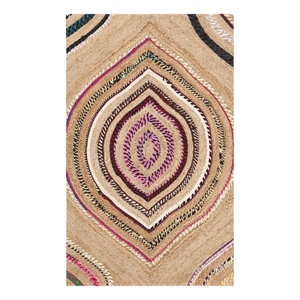 Safavieh Cape Cod 3'-0&quot x 5'-0&quot Jute Hand Woven Rug in Natural / Multi-Color