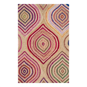 Safavieh Cape Cod 4'-0&quot x 6'-0&quot Jute Hand Woven Rug in Natural / Multi-Color