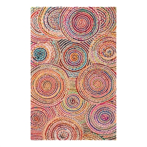 Safavieh Cape Cod 4'-0&quot x 6'-0&quot Jute Hand Woven Rug in Natural / Multi-Color