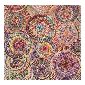Safavieh Cape Cod 6'-0&quot x 6'-0&quot Jute Hand Woven Rug in Natural / Multi-Color
