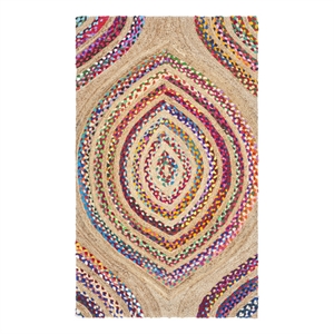 Safavieh Cape Cod 3'-0&quot x 5'-0&quot Jute Hand Woven Rug in Natural / Multi-Color
