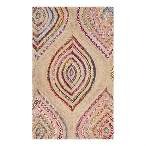 Safavieh Cape Cod 4'-0&quot x 6'-0&quot Jute Hand Woven Rug in Natural / Multi-Color