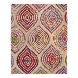 Safavieh Cape Cod 6'-0&quot x 9'-0&quot Jute Hand Woven Rug in Natural / Multi-Color