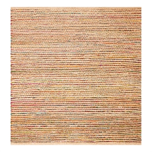 Safavieh Cape Cod 6'-0&quot x 6'-0&quot Jute Hand Woven Rug in Natural / Multi-Color