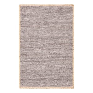 Safavieh Cape Cod 3'-0&quot x 5'-0&quot Leather Hand Woven Rug in Light Gray / Natural