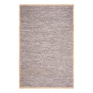 Safavieh Cape Cod 5'-0&quot x 8'-0&quot Leather Hand Woven Rug in Light Gray / Natural
