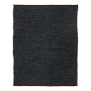 Safavieh Cape Cod 8'-0&quot x 10'-0&quotLeather and Jute Hand Woven Rug in Black/Natural